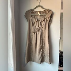 Anthropologie Tan Dress